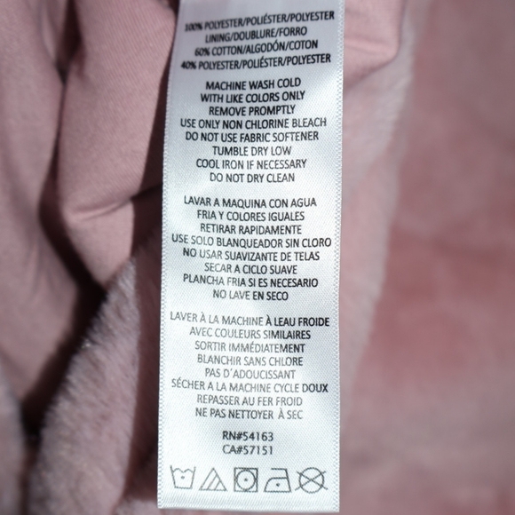 Calvin Klein Pink Performance Fuzzy Faux Fur Quarter-Zip Pullover. Large. NWT. - Picture 6 of 12